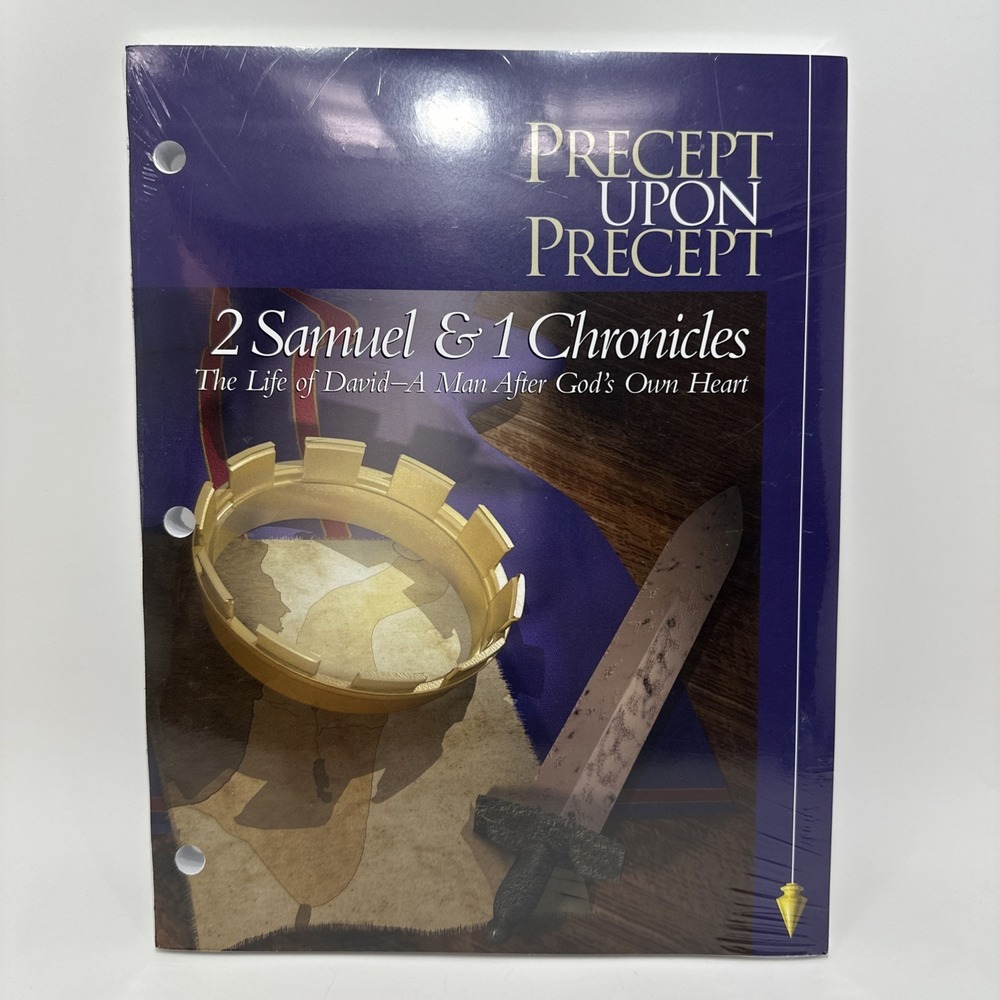 Precept Upon Precept 2 Samuel 1 Chronicles Kay Arthur Bible Study Workbook NEW